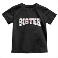 Baseball Sister Toddler T Shirt Retro Varsity Baseball Season Family
