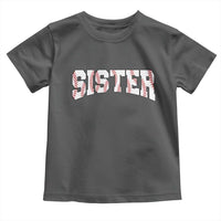 Baseball Sister Toddler T Shirt Retro Varsity Baseball Season Family