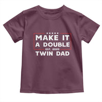 Twin Dad Toddler T Shirt Make It A Double Funny New Dad Fathers Day