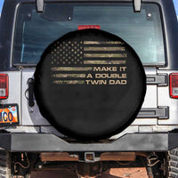 Twin Dad Spare Tire Cover Make It A Double Funny Fathers Day Camo American Flag