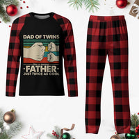 Retro Twin Dad Plaid Pajama Set Like A Normal But Just Twice As Cool - Wonder Print Shop