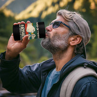 Retro Twin Dad 4 in 1 Can Cooler Tumbler Like A Normal But Just Twice As Cool