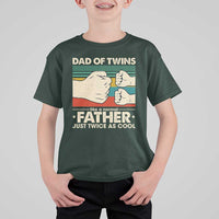 Retro Twin Dad T Shirt For Kid Like A Normal But Just Twice As Cool