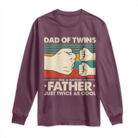 Retro Twin Dad Long Sleeve Shirt Like A Normal But Just Twice As Cool