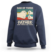 Retro Twin Dad Sweatshirt Like A Normal But Just Twice As Cool