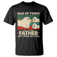 Retro Twin Dad T Shirt Like A Normal But Just Twice As Cool