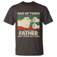 Retro Twin Dad T Shirt Like A Normal But Just Twice As Cool