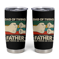 Retro Twin Dad Tumbler Cup Like A Normal But Just Twice As Cool