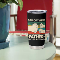 Retro Twin Dad Tumbler Cup Like A Normal But Just Twice As Cool