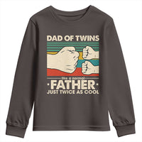 Retro Twin Dad Youth Sweatshirt Like A Normal But Just Twice As Cool