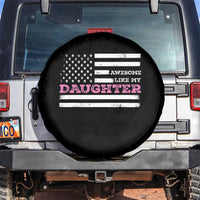 Awesome Like My Daughter Spare Tire Cover Girl Dad Father's Day American Flag
