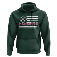 Awesome Like My Daughter Hoodie Girl Dad Father's Day American Flag