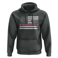 Awesome Like My Daughter Hoodie Girl Dad Father's Day American Flag