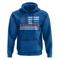 Awesome Like My Daughter Hoodie Girl Dad Father's Day American Flag