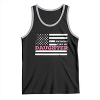 Awesome Like My Daughter Tank Top Girl Dad Father's Day American Flag