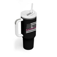 Awesome Like My Daughter Tumbler With Handle Girl Dad Father's Day American Flag