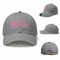 Worlds Sluttiest Dad Baseball Cap Funny Meme Joke