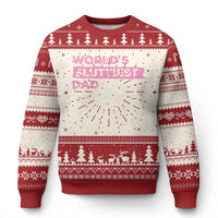 Worlds Sluttiest Dad Knitted Sweatshirt Funny Meme Joke - Wonder Print Shop