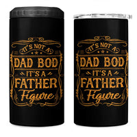 It's Not A Dad Bod It's A Father Figure 4 in 1 Can Cooler Tumbler Fathers Day Funny Retro Vintage