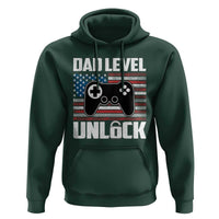 Funny New Dad Hoodie First Fathers Day Dad Level Unlocked Gaming Gamer - Wonder Print Shop
