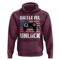 Funny New Dad Hoodie First Fathers Day Dad Level Unlocked Gaming Gamer - Wonder Print Shop