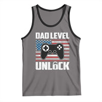 Funny New Dad Tank Top First Fathers Day Dad Level Unlocked Gaming Gamer - Wonder Print Shop