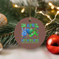 Donate Life Month Ceramic Ornament In April We Save Lives Organ Donation