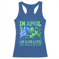 Donate Life Month Racerback Tank Top In April We Save Lives Organ Donation