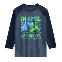 Donate Life Month Raglan Shirt In April We Save Lives Organ Donation