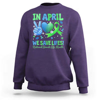 Donate Life Month Sweatshirt In April We Save Lives Organ Donation