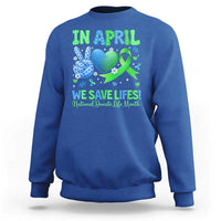 Donate Life Month Sweatshirt In April We Save Lives Organ Donation