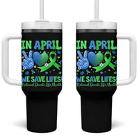 Donate Life Month Tumbler With Handle In April We Save Lives Organ Donation