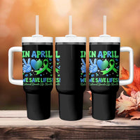 Donate Life Month Tumbler With Handle In April We Save Lives Organ Donation