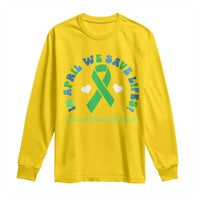 National Donate Life Month Long Sleeve Shirt Green Ribbon Organ Donation In April We Save Lives