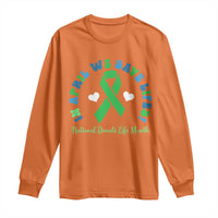National Donate Life Month Long Sleeve Shirt Green Ribbon Organ Donation In April We Save Lives