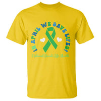 National Donate Life Month T Shirt Green Ribbon Organ Donation In April We Save Lives