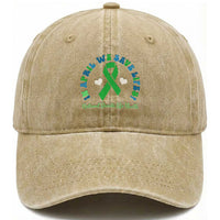 National Donate Life Month Washed Cotton Baseball Cap Green Ribbon Organ Donation In April We Save Lives