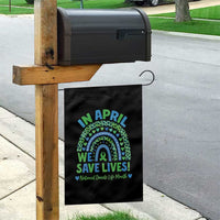 National Donate Life Month Garden Flag In April We Save Lives Organ Donation Support Green Ribbon