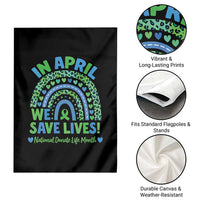 National Donate Life Month Garden Flag In April We Save Lives Organ Donation Support Green Ribbon