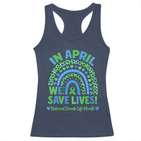 National Donate Life Month Racerback Tank Top In April We Save Lives Organ Donation Support Green Ribbon