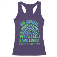 National Donate Life Month Racerback Tank Top In April We Save Lives Organ Donation Support Green Ribbon