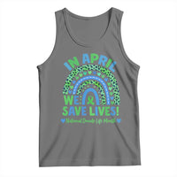 National Donate Life Month Tank Top In April We Save Lives Organ Donation Support Green Ribbon
