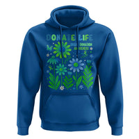 Organ Donation Awareness Hoodie Green Ribbon Donate Life Floral