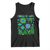 Organ Donation Awareness Tank Top Green Ribbon Donate Life Floral