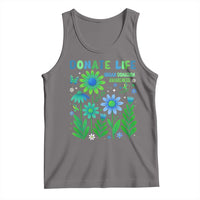 Organ Donation Awareness Tank Top Green Ribbon Donate Life Floral