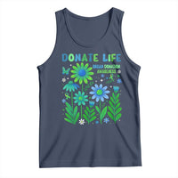 Organ Donation Awareness Tank Top Green Ribbon Donate Life Floral