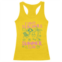 Tired Teachers Summer Club Racerback Tank Top Funny Retro Teacher Summer Vacation