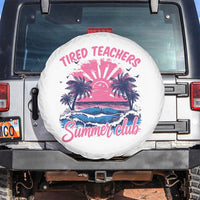 Tired Teachers Summer Club Spare Tire Cover Retro Mama Summer Beach Vacation Gift