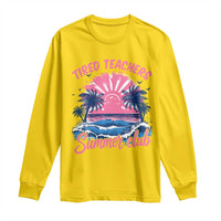 Tired Teachers Summer Club Long Sleeve Shirt Retro Mama Summer Beach Vacation Gift
