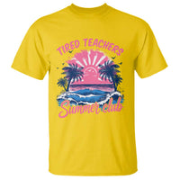 Tired Teachers Summer Club T Shirt Retro Mama Summer Beach Vacation Gift